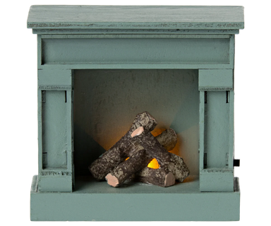 Maileg Maileg Miniature fireplace vintage blue  - Hola BB