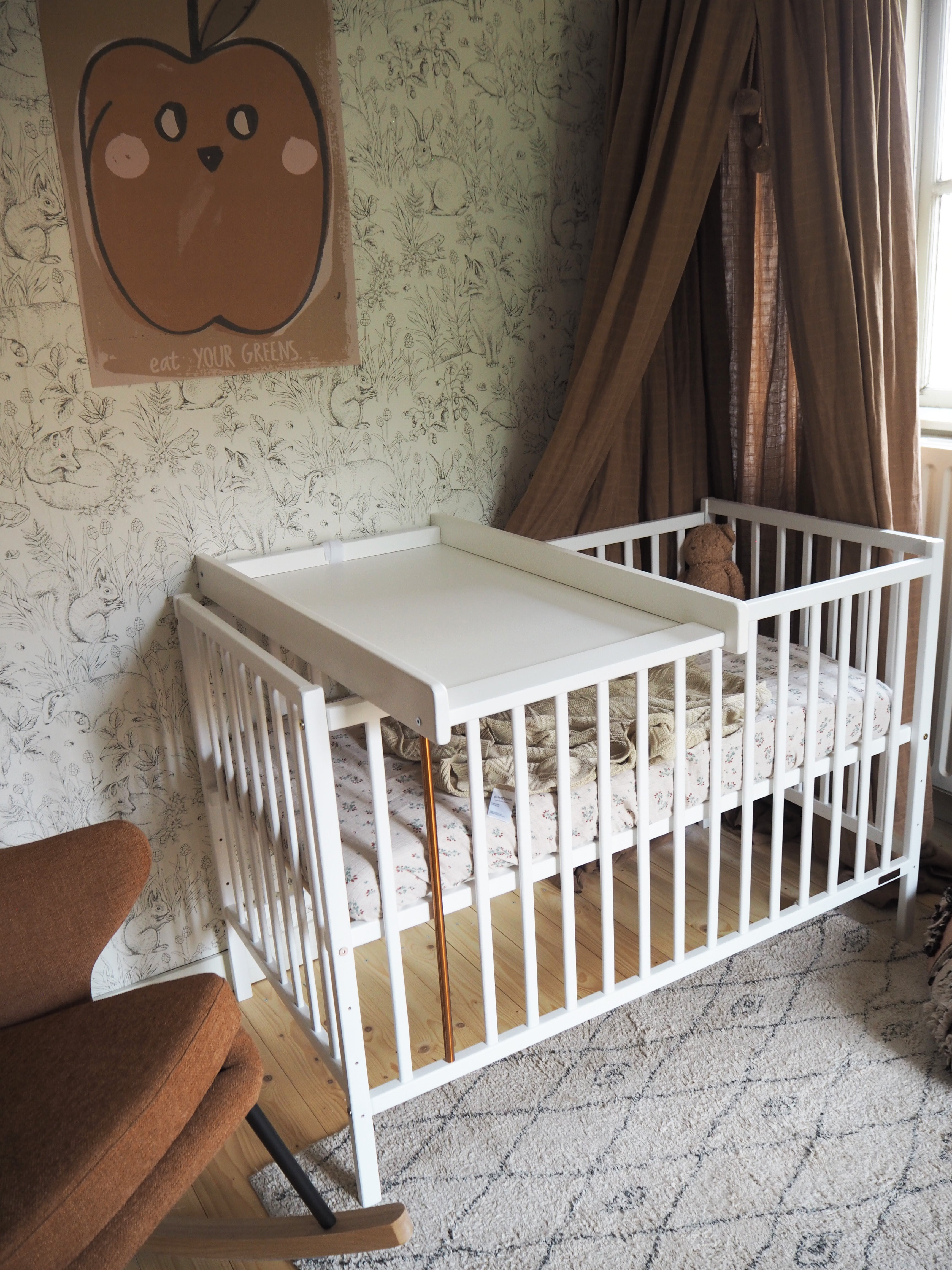 Cot Top Changing table White