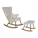 Quax Hocker for Mama Rocking De Luxe Chair - Cream Limited Edition - second chance, like new  - Hola BB