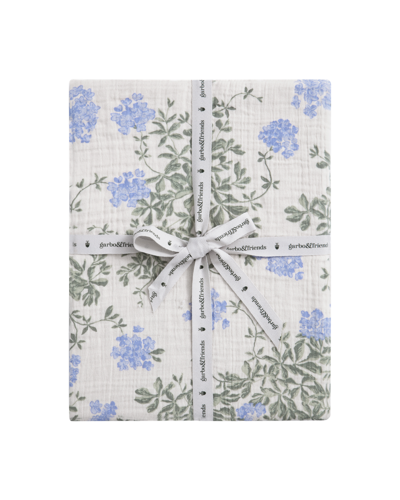 Garbo & Friends Fitted Sheet - Muslin 60x120 / Plumbago - Hola BB