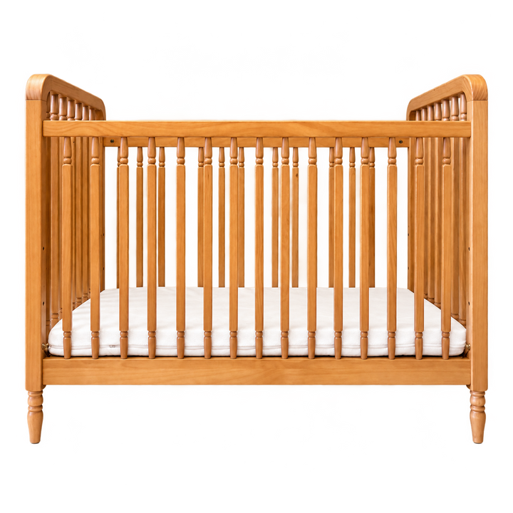 Heritage Vintage Cot + Toddler Rail - Honey *