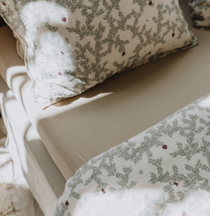 Sábana bajera de muselina - 70 x 140 cm