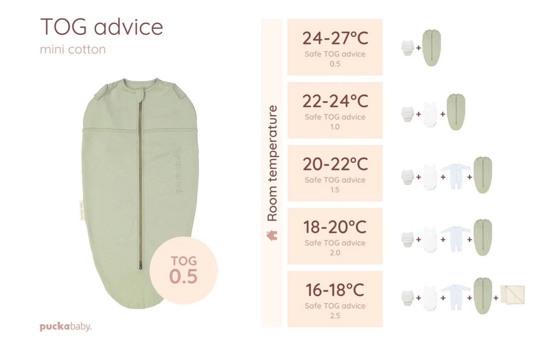 puckababy schlafsack Mini Half Swaddle Schlafsack (3-6 Monate)