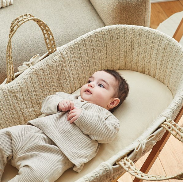 Bio-Leinen-Moseskorb-Laken – Natural Edit