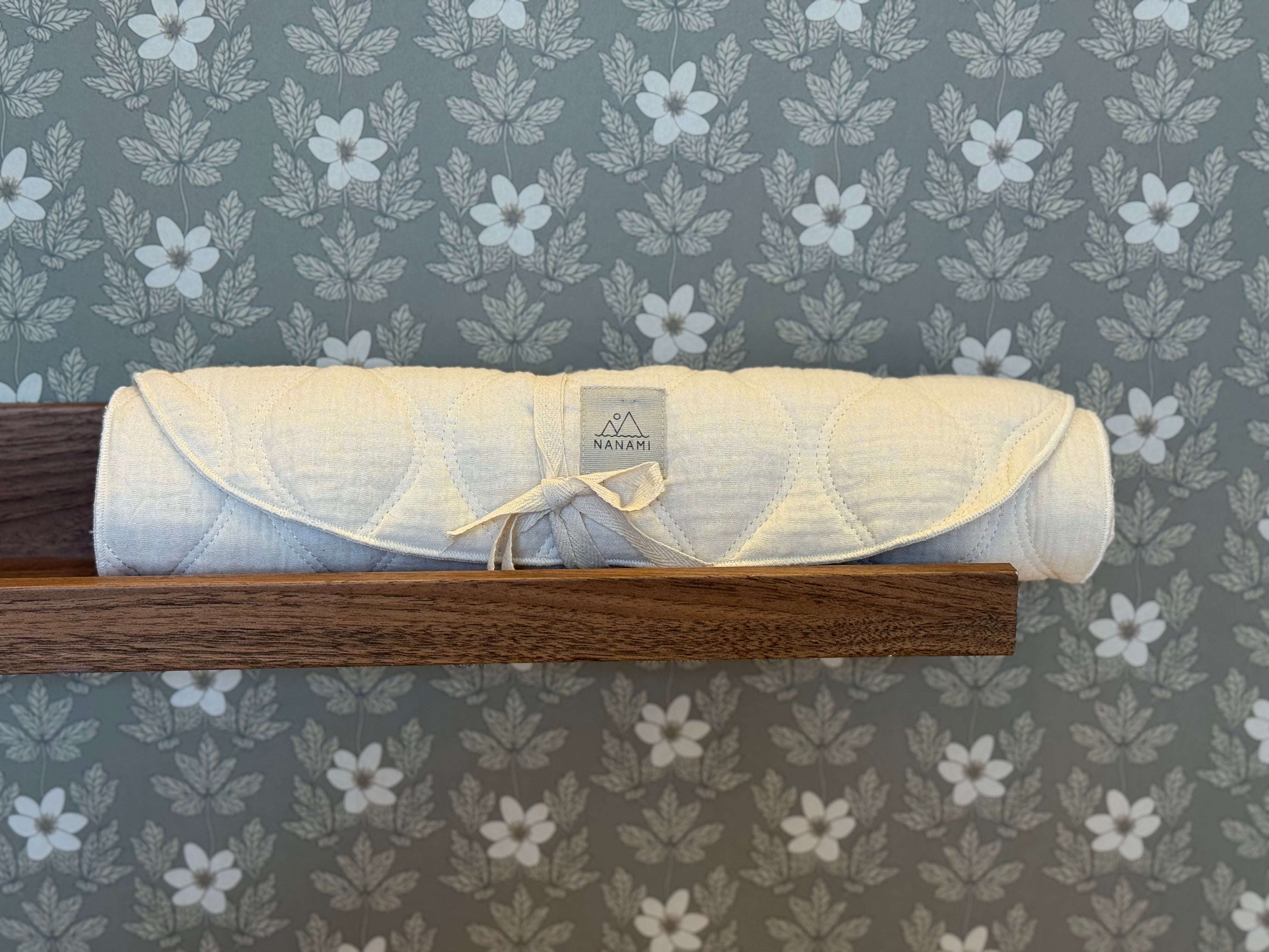 Organic stroller/ bassinet inlay - cotton wave