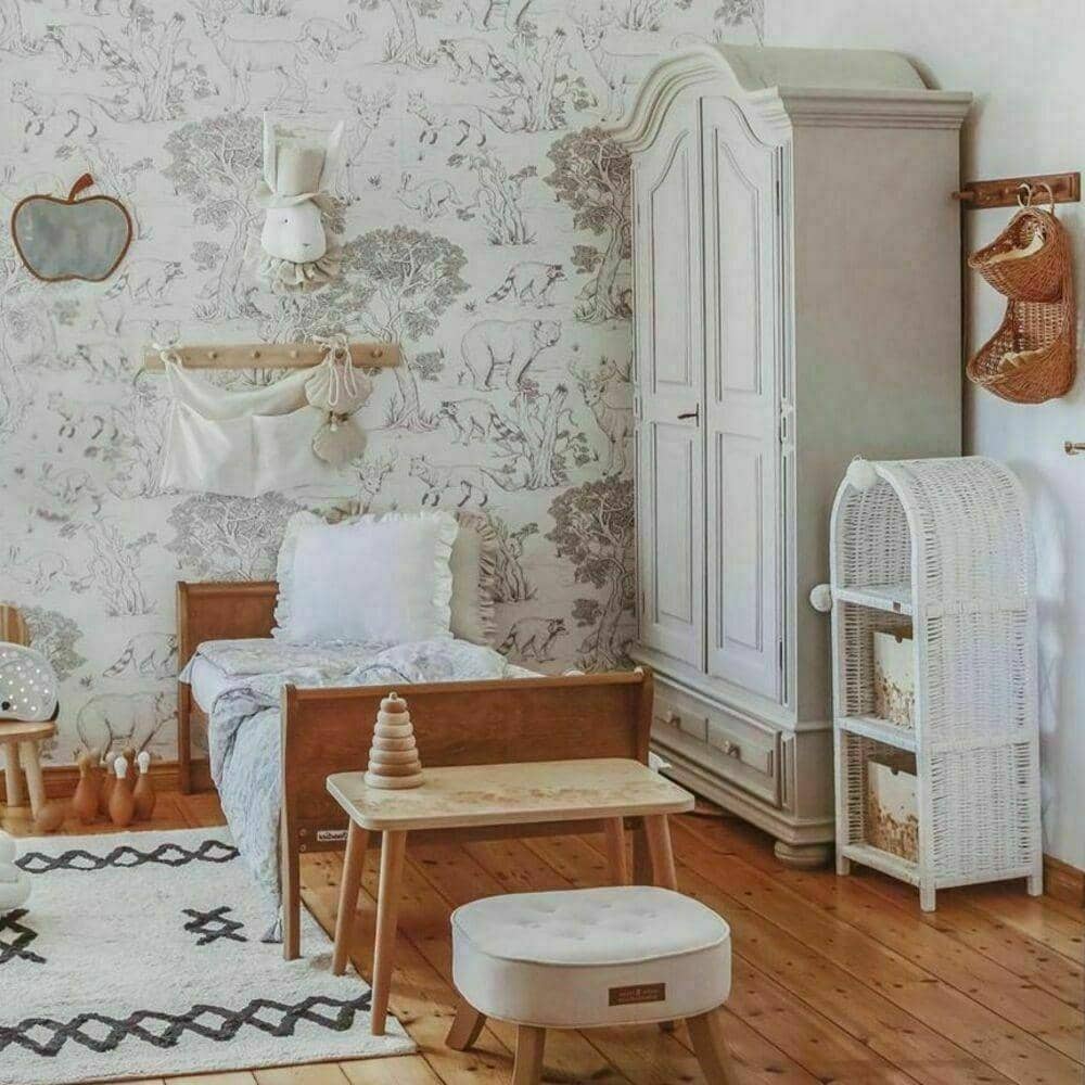 **Möbelset Angebote** Noble Vintage 2-in-1-Komplettbett + Matratze + Bettgitter