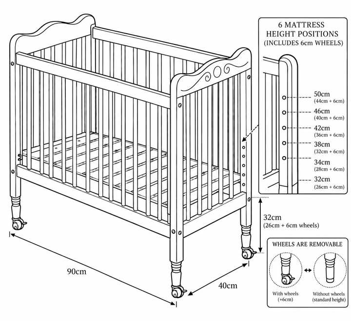 Vintage Rose Crib Mix & Match Bundle