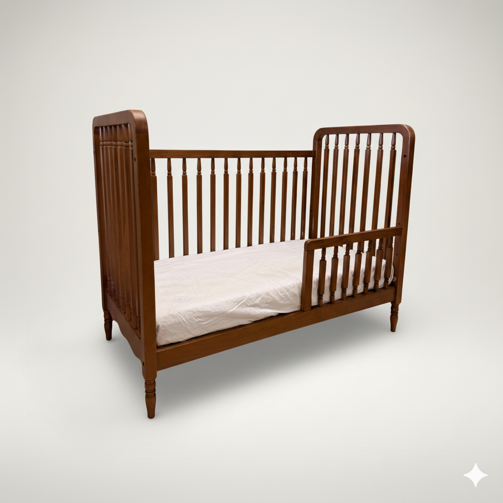 Heritage Vintage Cot + Toddler Rail
