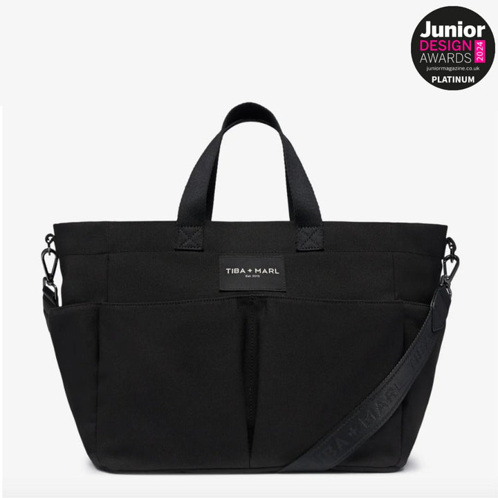 Borsa Tote in Tela con Tasche