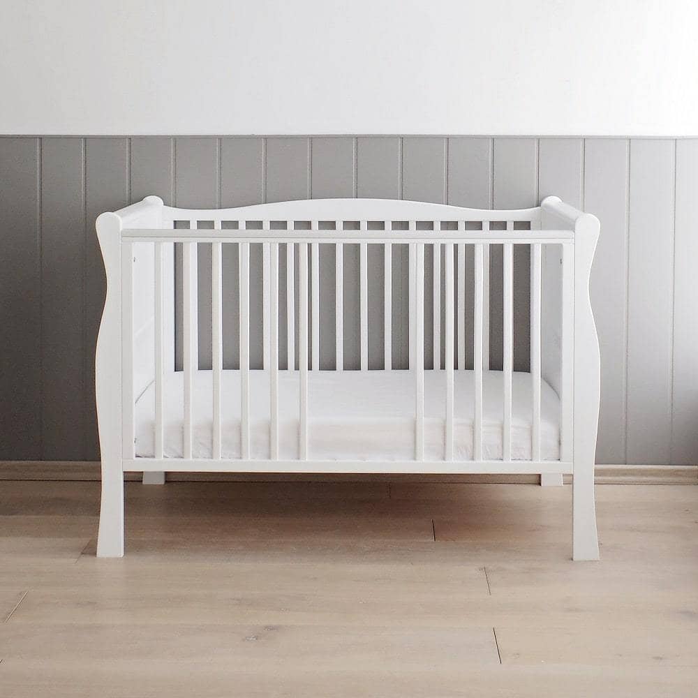 Woodies Noble 2 in 1 Cot Bed 70x140cm - White  - Hola BB