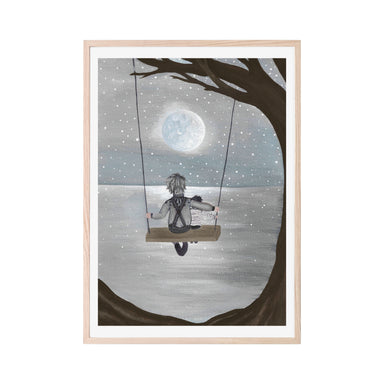 That's Mine Poster - Swinging in the moonlight - 30x40 cm  - Hola BB