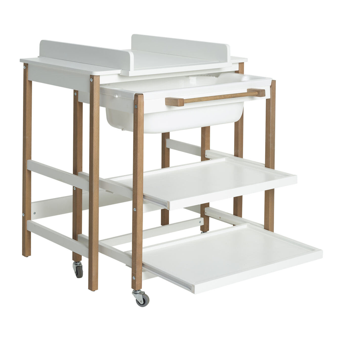 Quax Changing Table With Tub Smart - White Natural  - Hola BB