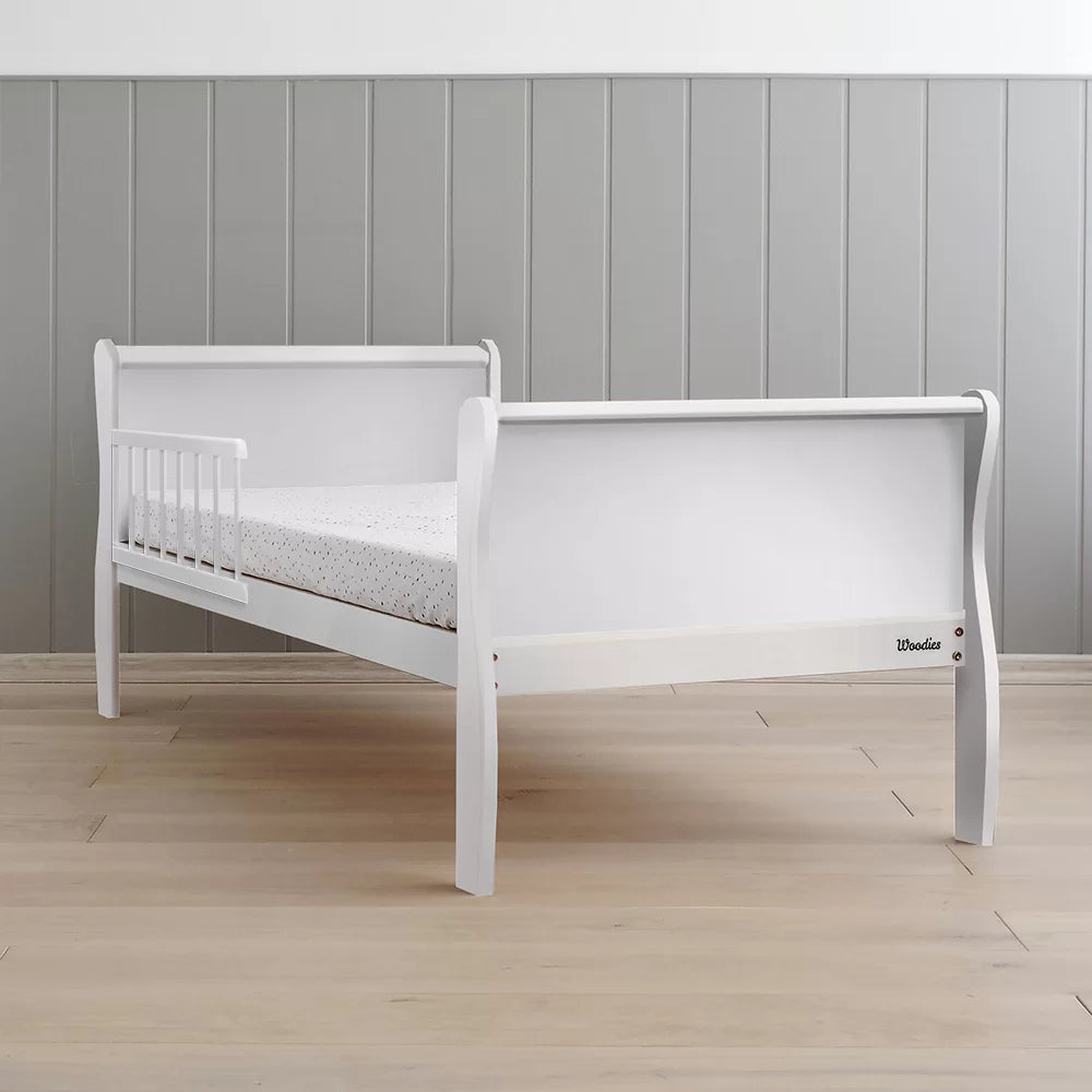 Woodies **Bundle offer** Woodies Noble Junior Bed White + Mattress  - Hola BB