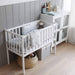 Woodies Vintage Bedside Crib - White  - Hola BB